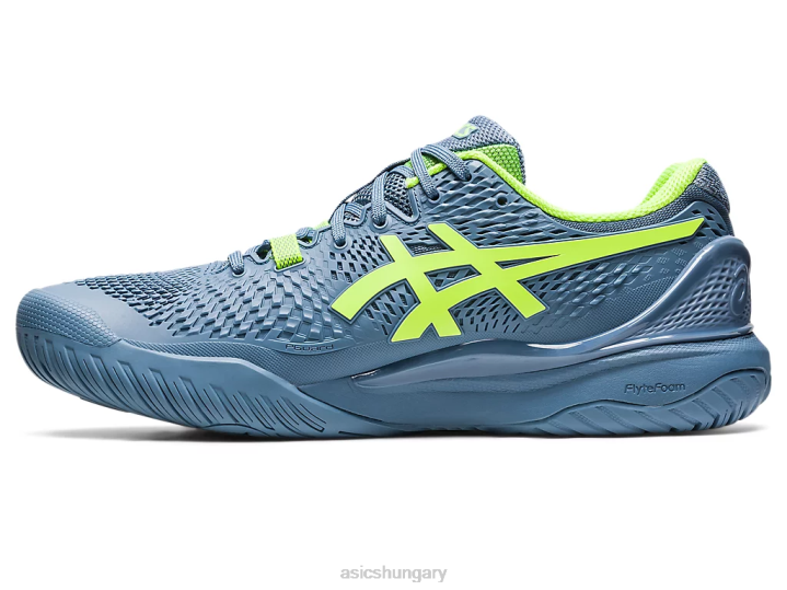 asics acélkék/veszélyzöld magyarország N2T2366