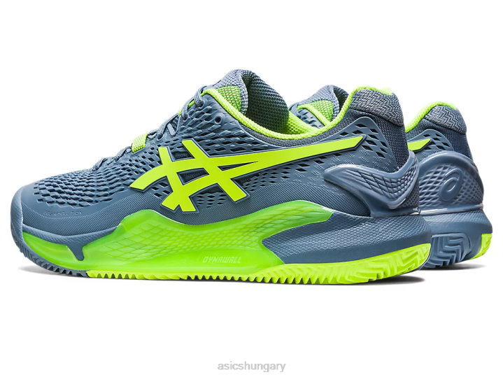 asics acélkék/veszélyzöld magyarország N2T2398