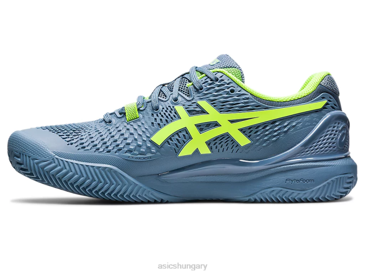 asics acélkék/veszélyzöld magyarország N2T2398