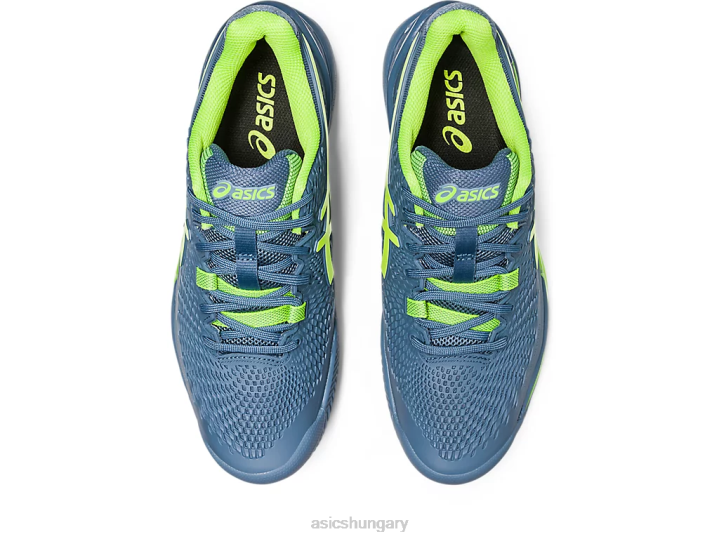 asics acélkék/veszélyzöld magyarország N2T2398