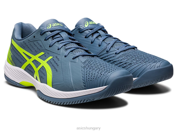 asics acélkék/veszélyzöld magyarország N2T2477