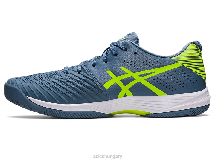 asics acélkék/veszélyzöld magyarország N2T2477