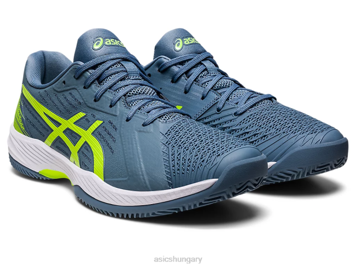 asics acélkék/veszélyzöld magyarország N2T2514