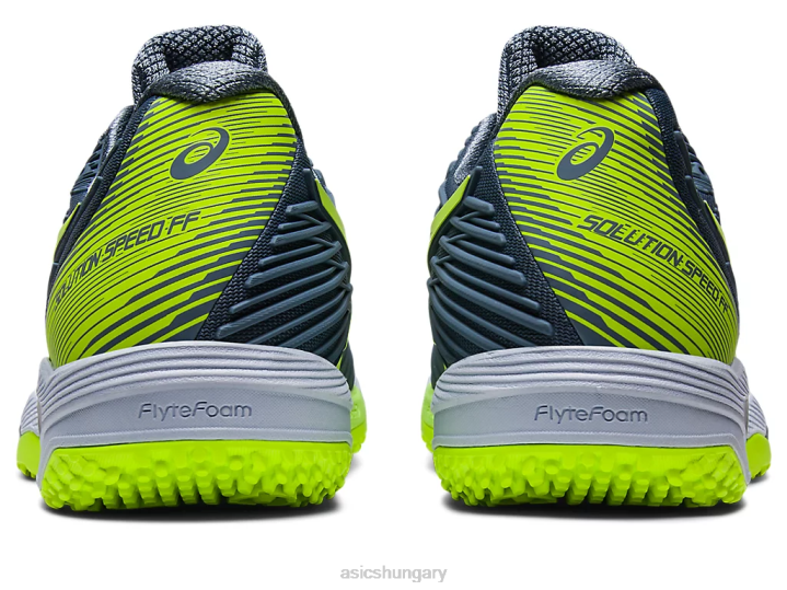asics acélkék/veszélyzöld magyarország N2T2562