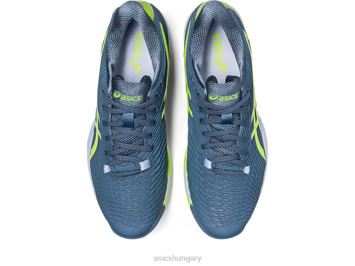 asics acélkék/veszélyzöld magyarország N2T2562