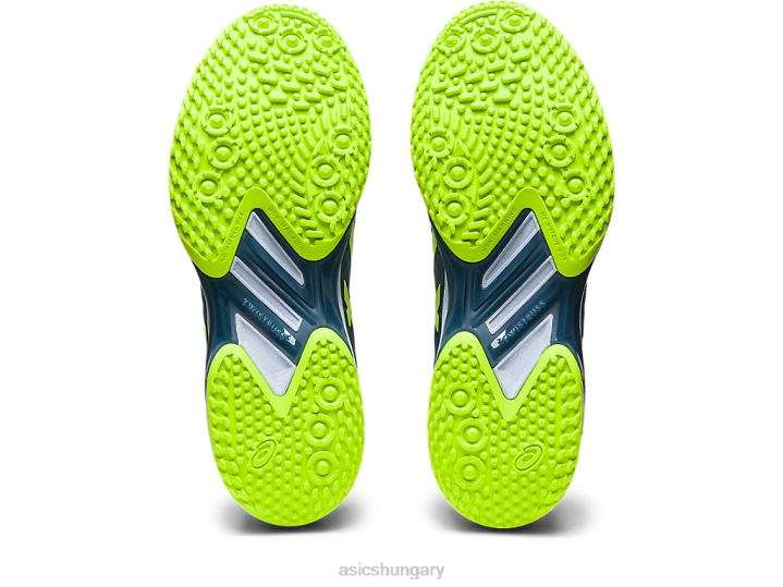 asics acélkék/veszélyzöld magyarország N2T2562