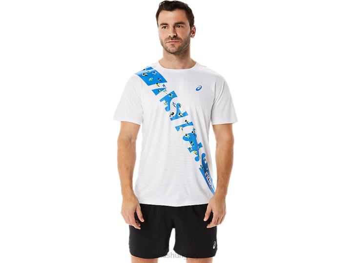 asics ragyogó fehér/kék part magyarország N2T21101