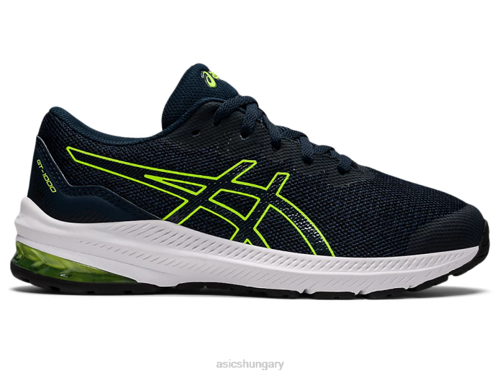 asics francia kék/veszélyzöld magyarország N2T24405