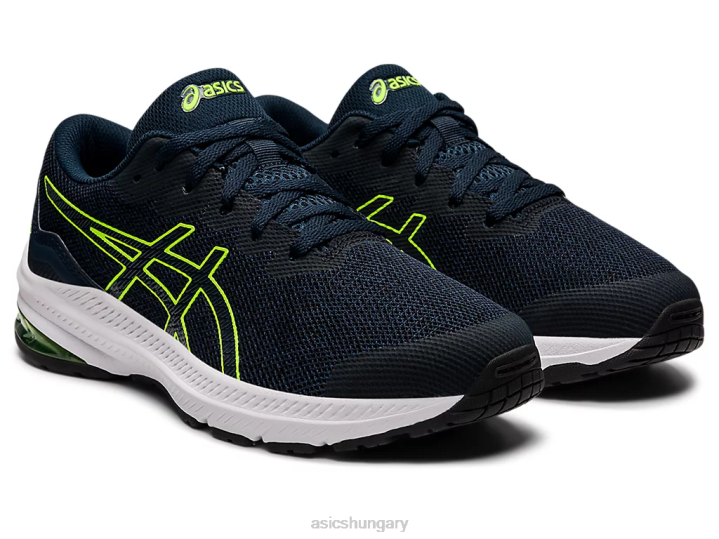 asics francia kék/veszélyzöld magyarország N2T24405