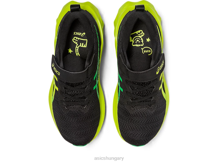 asics fekete/lime héja magyarország N2T24224
