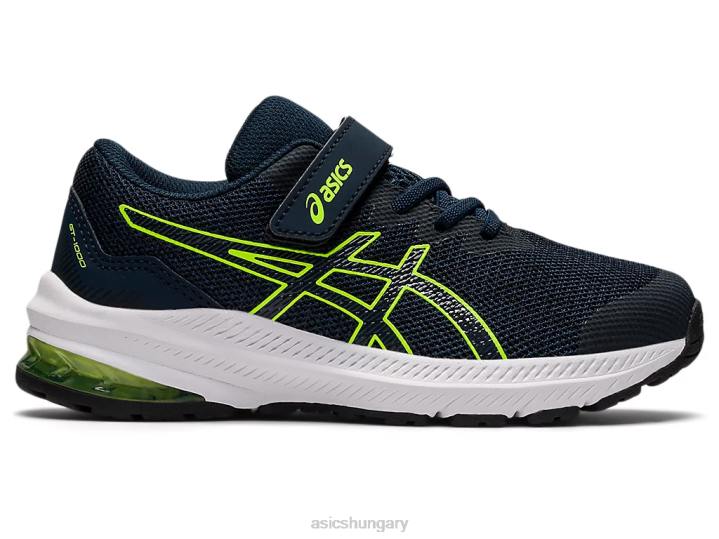 asics francia kék/veszélyzöld magyarország N2T24457