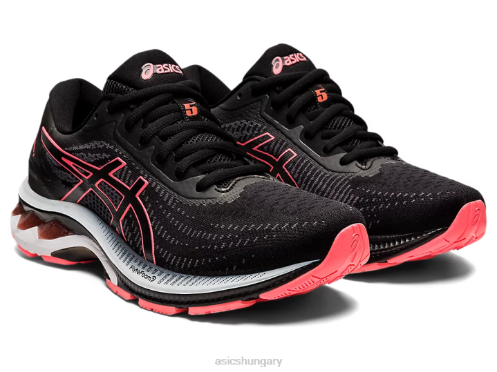 asics fekete/lángoló korall magyarország N2T22606