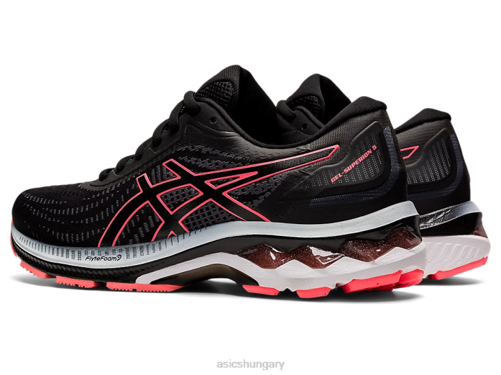 asics fekete/lángoló korall magyarország N2T22606