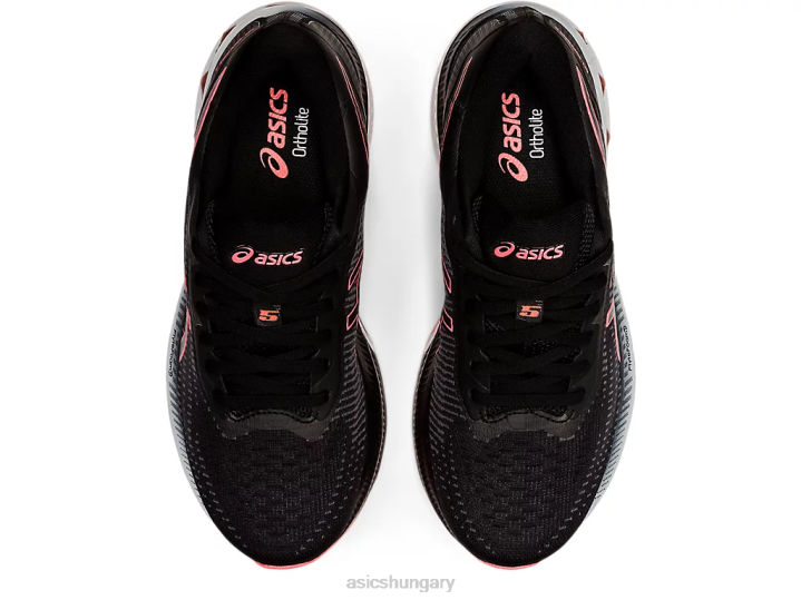 asics fekete/lángoló korall magyarország N2T22606