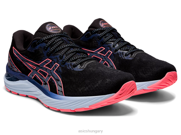 asics fekete/lángoló korall magyarország N2T23886