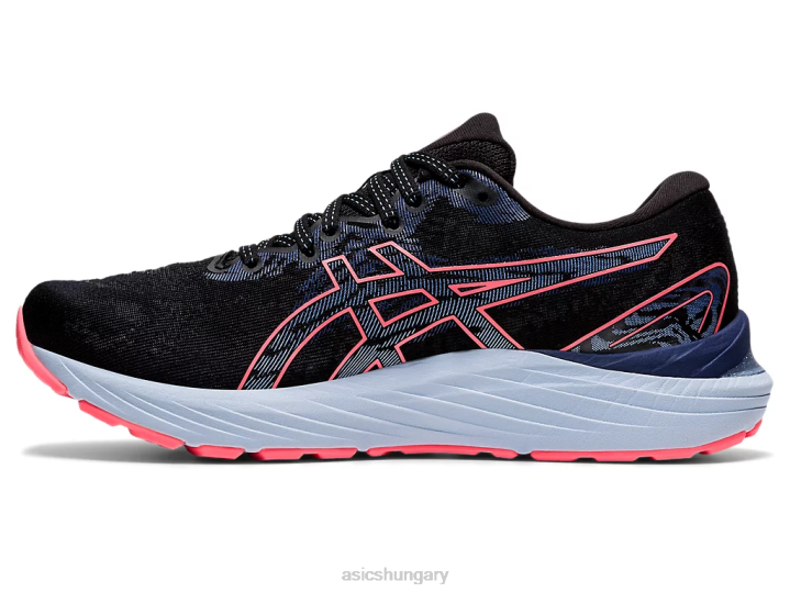 asics fekete/lángoló korall magyarország N2T23886