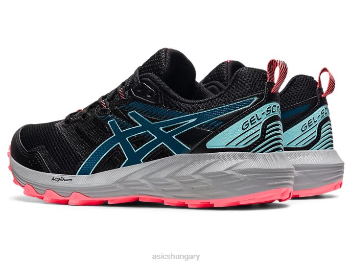 asics fekete/mélytengeri kékeszöld magyarország N2T23748
