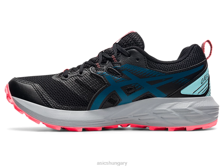 asics fekete/mélytengeri kékeszöld magyarország N2T23748